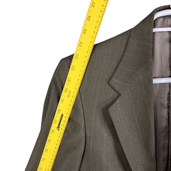 Hart Schaffner & Marx Mens 38S Parisian Wool Blazer USA Made Olive Green Career - Picture 10 of 15